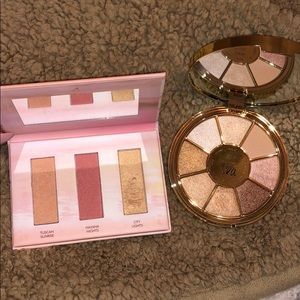 Tarte eyeshadow and highlighter/blush palette